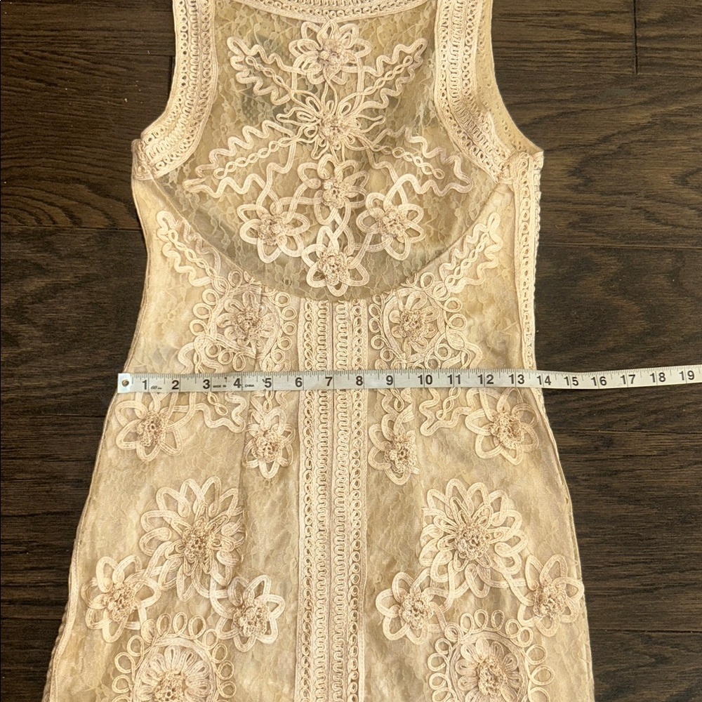 Sue Wong Cream Lace Dress - Picture 6 of 8